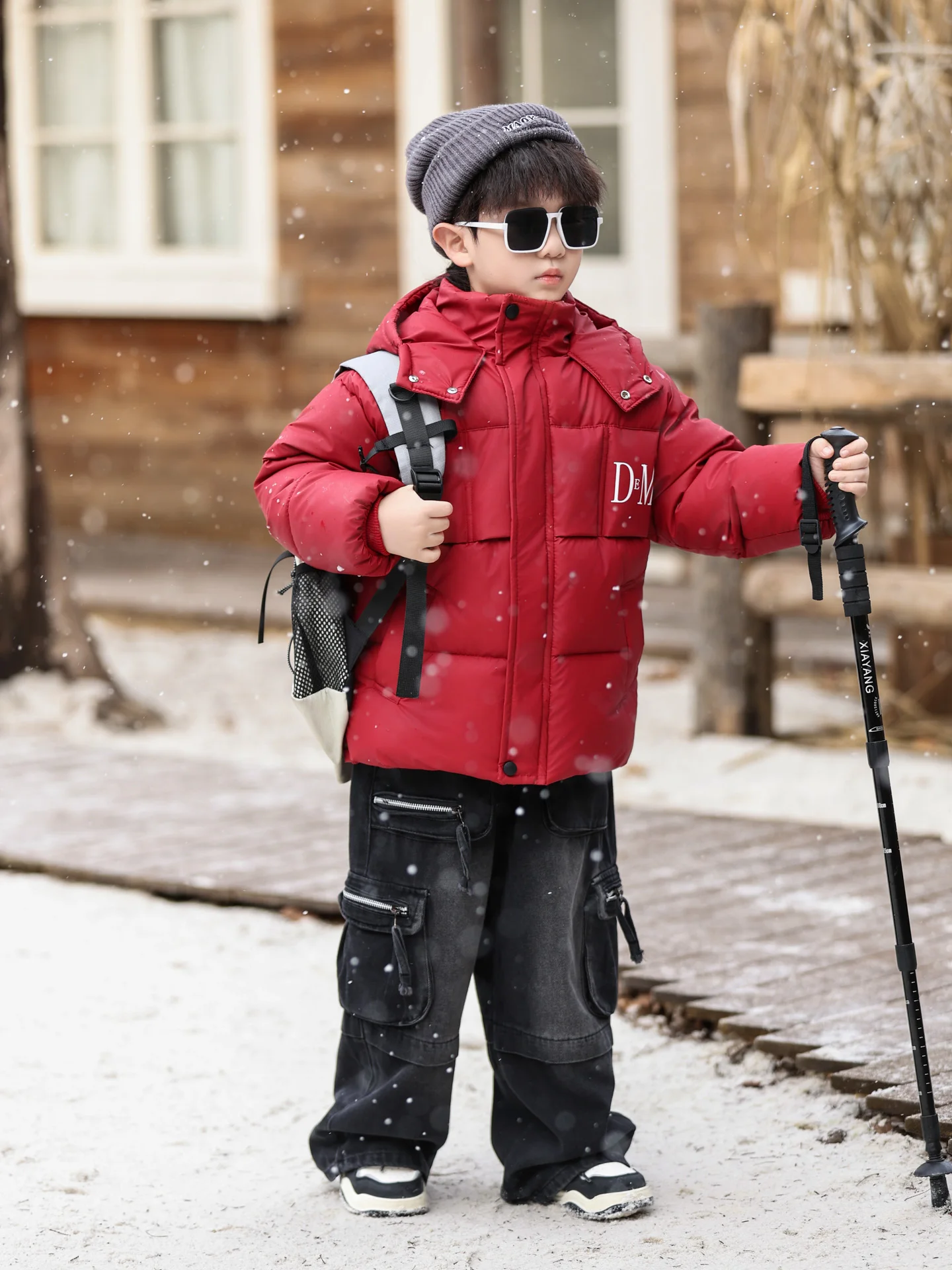 

Утепленная флисовая парка для мальчиков, осенне-зимняя новая модель, детская куртка, зимняя хлопковая одежда для малышей, модная молодежная коллекция