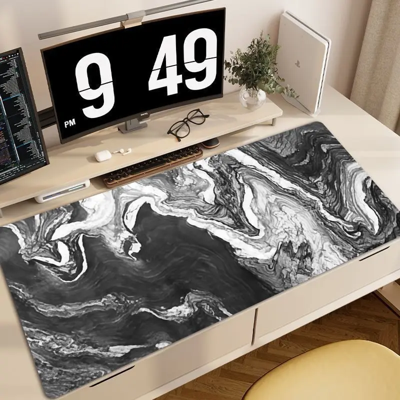 Snow Mountain Scenery Waterproof Rubber Mouse Pad Gaming Large Small Laptop Deskmat Keyboard Mat Stitched Edge Non-Slip Desk Pad