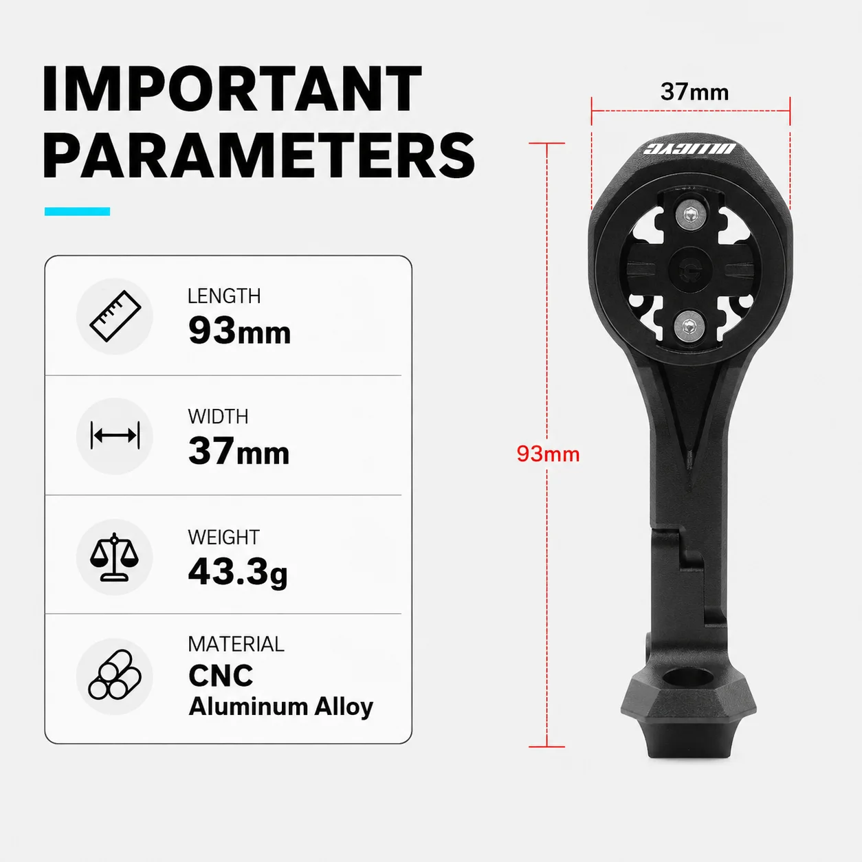 ULLICYC Für SL8 Rapide Integrierte Lenkercomputerhalterung Kompatibel mit Gopro/GPS/Garmin/Bryton/Wahoo Aluminiumlegierung – Detail 6