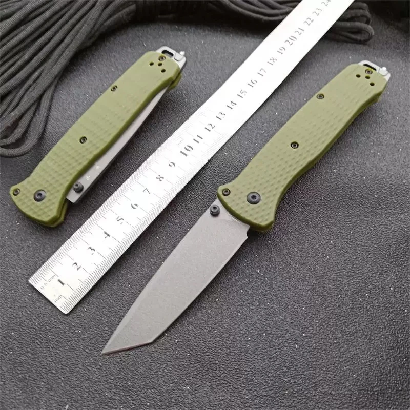 Outdoor BM 537 Folding Knife Glass Fiber Handle Camping Self Defense Safety Pocket Knives