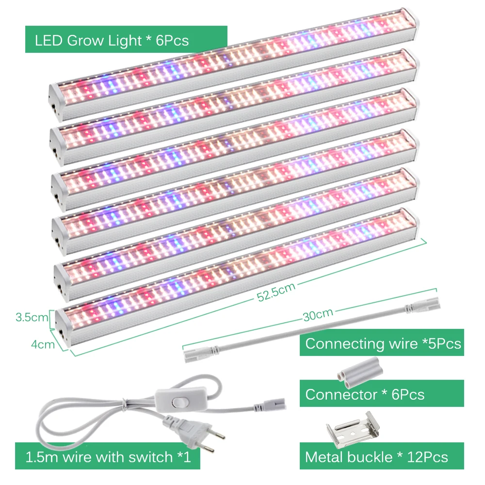 Nieuwste Hot 4/6/10/12 PCS Volledige Spectrum LED Groeilampen voor Kasplanten Veg bloemen Vullen Licht Teelt Lampen