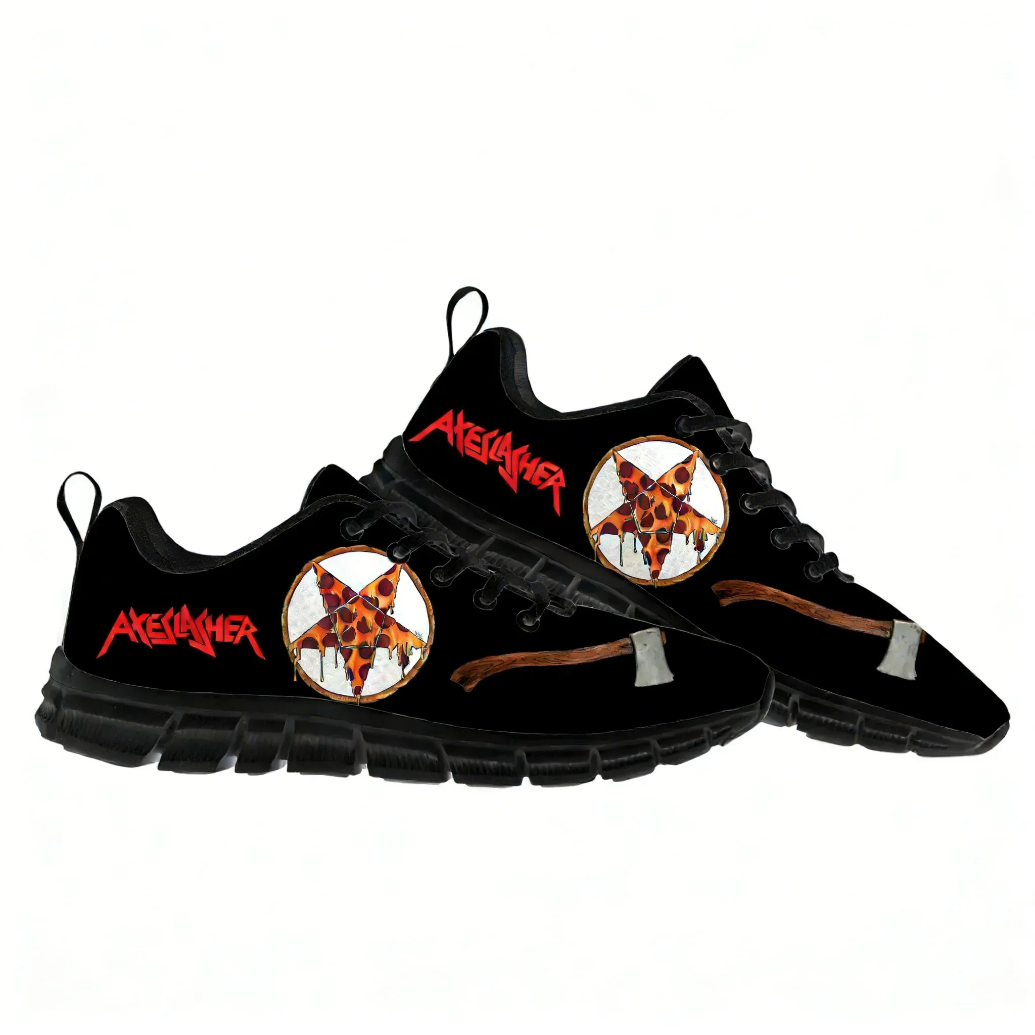 Axeslasher Heavy Metal Rock Band Flats Sports Shoes Mens Womens Sneakers Fashion Casual Hiking Sneaker Custom Built Shoes