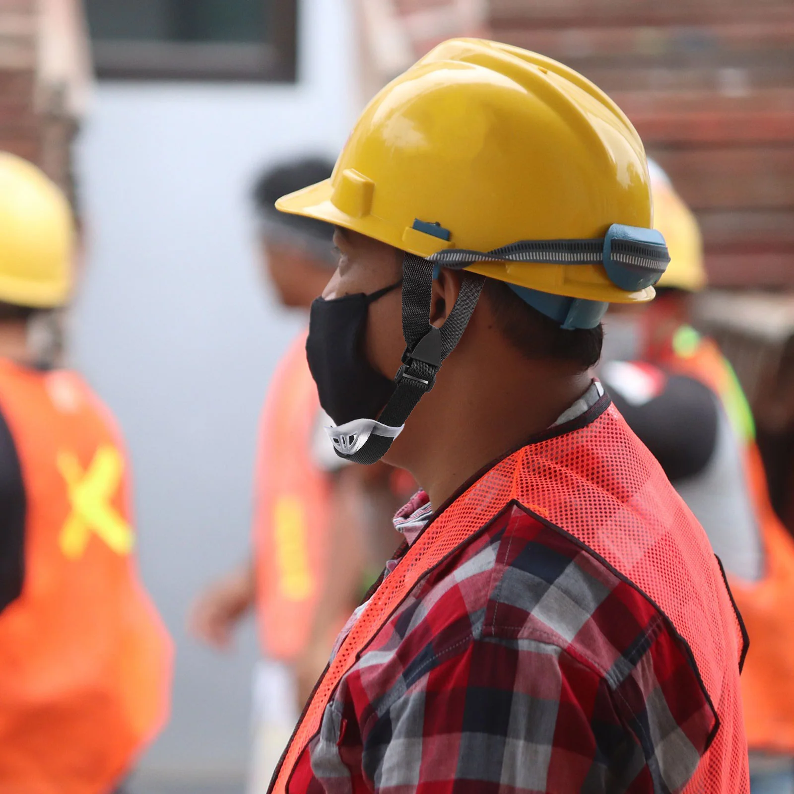 Casco con correa de 2 piezas para hombre, casco Universal para construcción de barbilla, cinturón de seguridad para fútbol