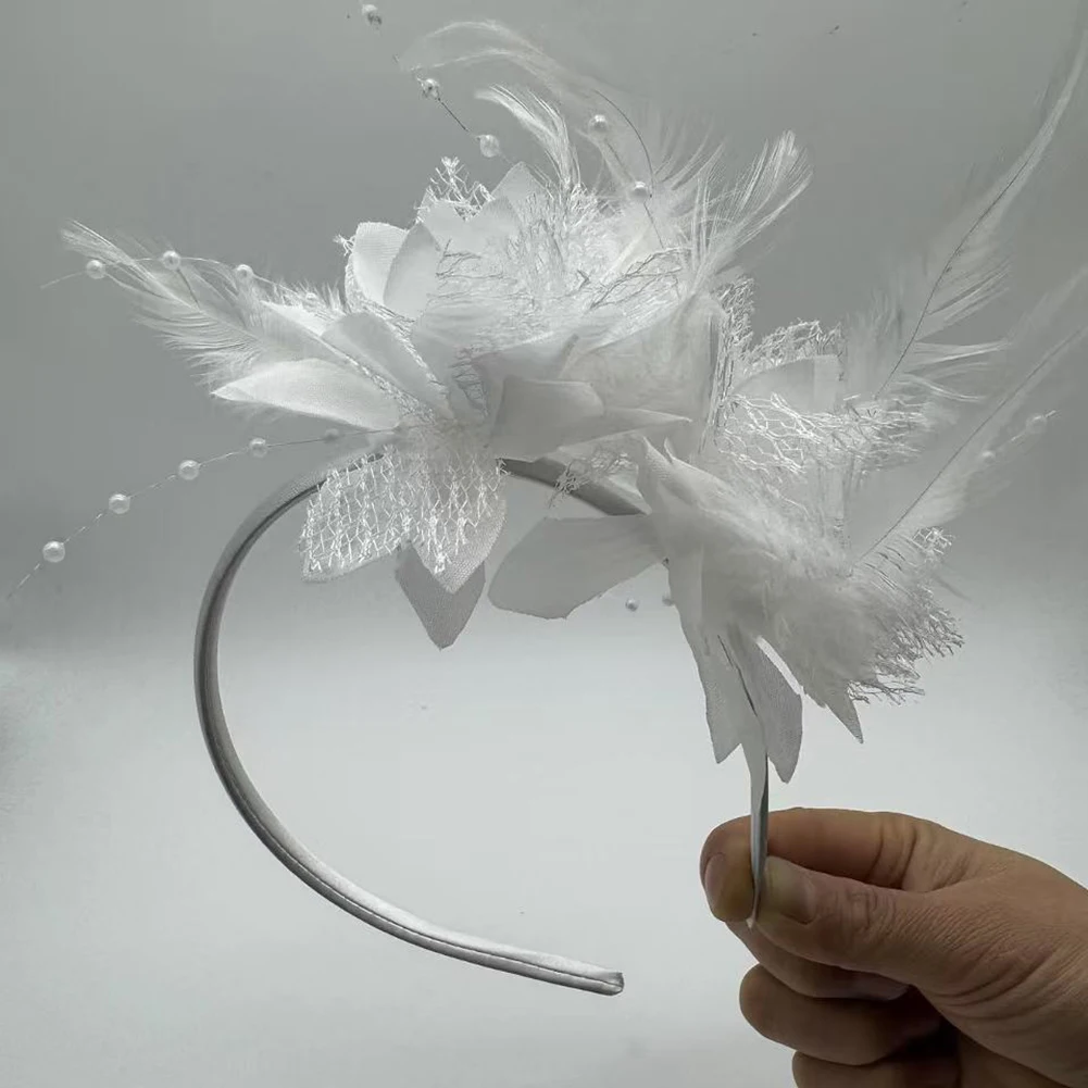 Красивые 1 шт., головные уборы с перьями, аксессуары для головного убора с перьями, повязка на голову на Хэллоуин для женщин