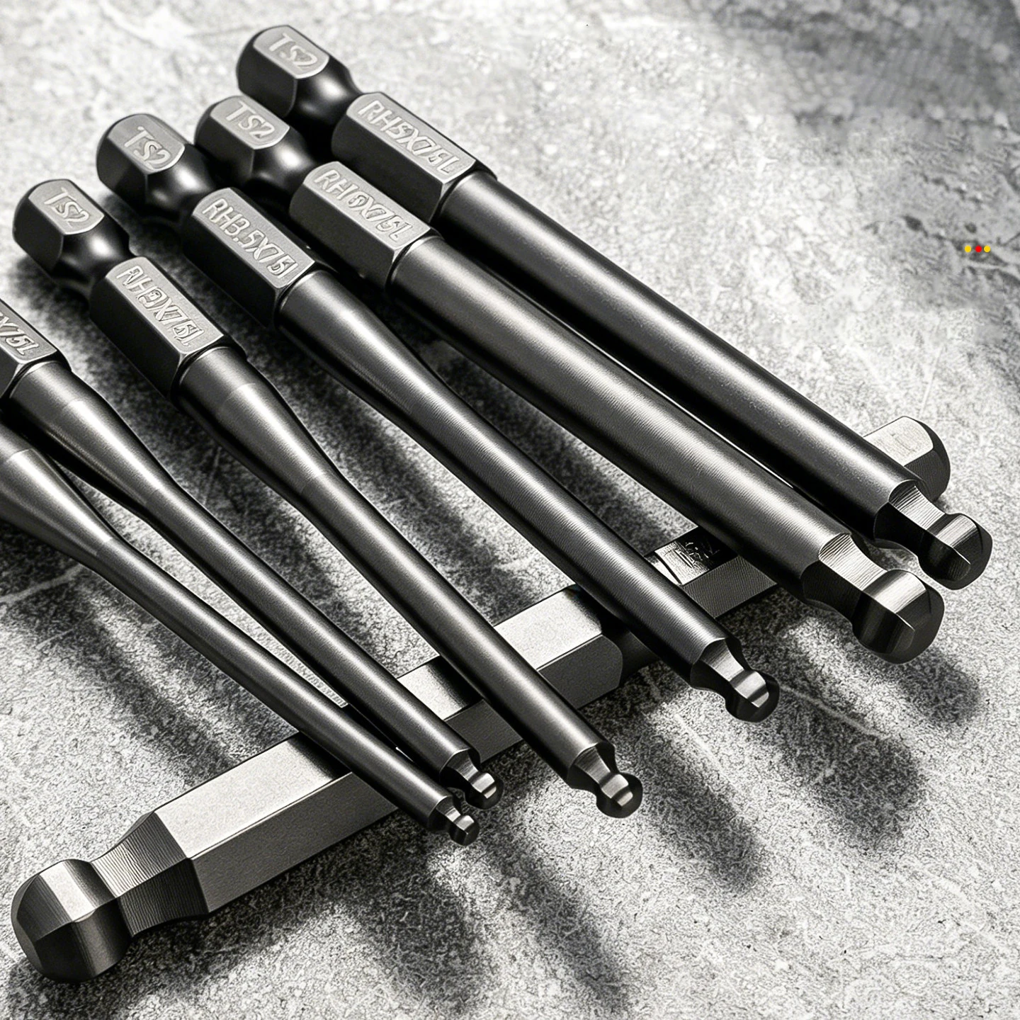 Magnetic Ball End Hex Screwdriver Bit 1/4 Inch Shank Metric Allen Wrench Drill Bit Set High Hardness Electric Driver Tool