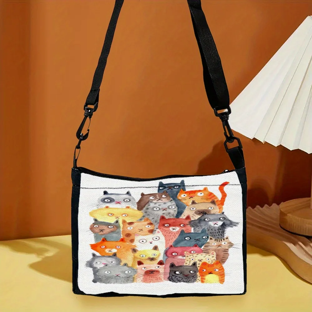 

Kitten, Adjustable Shoulder Straps, Hand Washable - A Must-have for Daily Commuting Shoulder Bag,for Daily Use