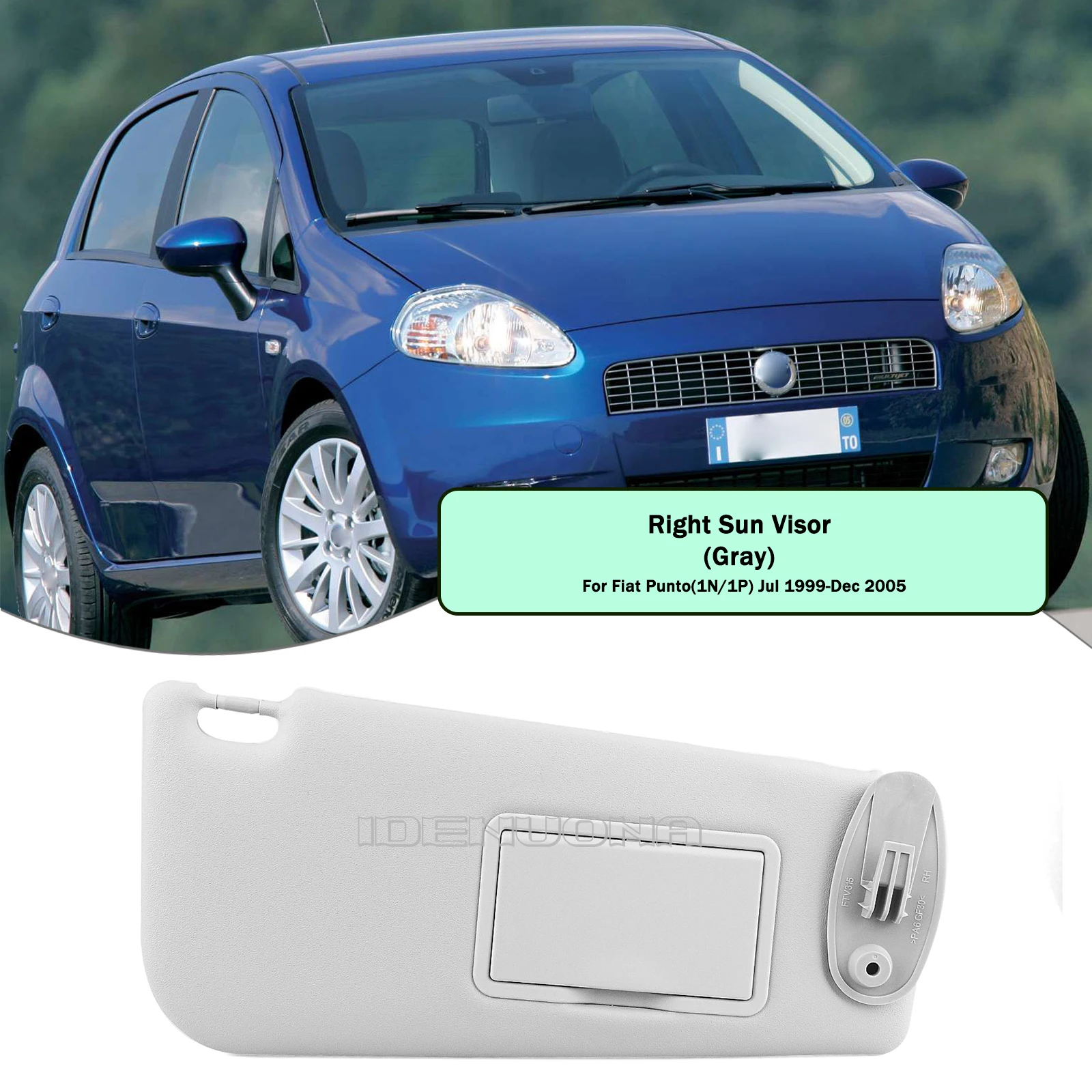 For Fiat Punto 1N/1P 1999.7-2005.12 Car Left Right Sun Visor Front Window Sunvisor Shield Sunshade Sunshield Blind Shade Cover