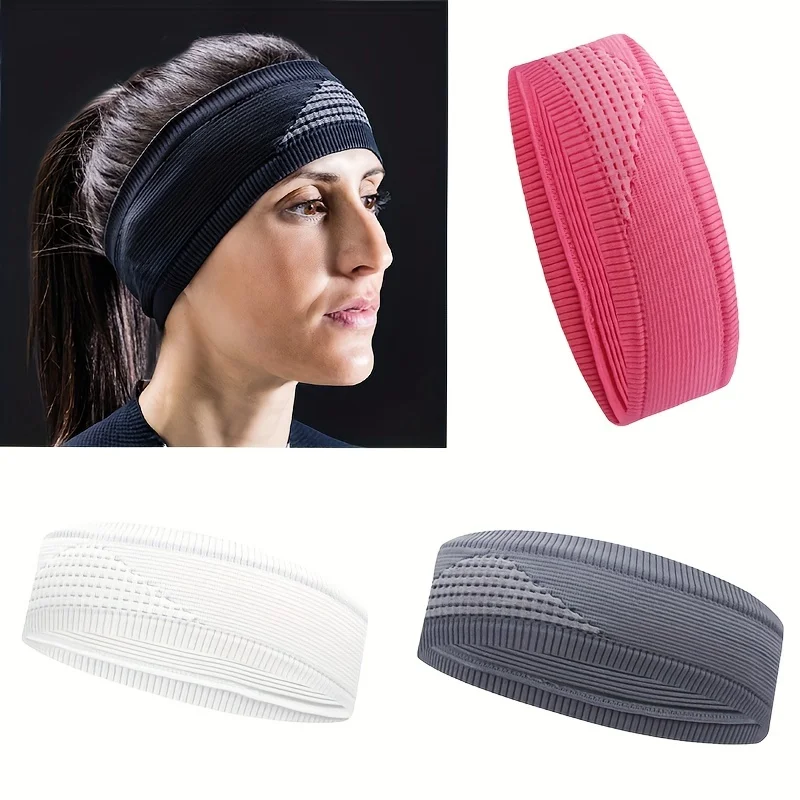 Running Headband Fitness Sweat-absorbing Breathable Anti Sweat Band Cycling Mountaineering Yoga Elastic Headband