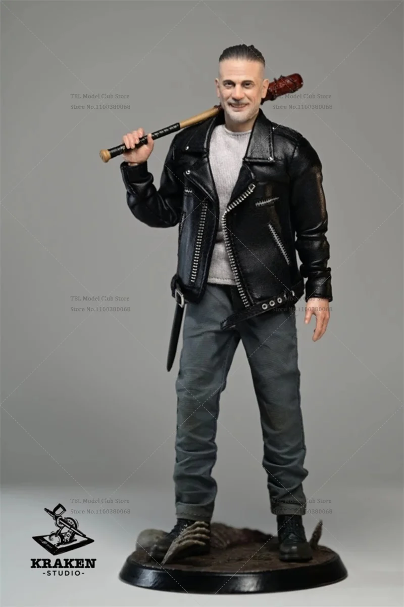 Kraken Studio 1/12 Scale Negan Salvation Army Villain ผู้นําเบสบอล Stick Lucille 6 นิ้วชุด Action Figure ทหารชาย