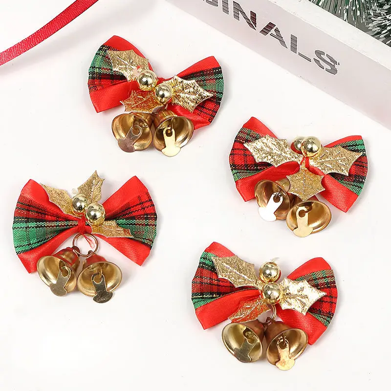 1/3Pcs 5.5cm Bow Christmas Decorations Xmas Tree Pendant Ornament for Home Room Decor Navidad New Year Party 2025 DIY  Accessory