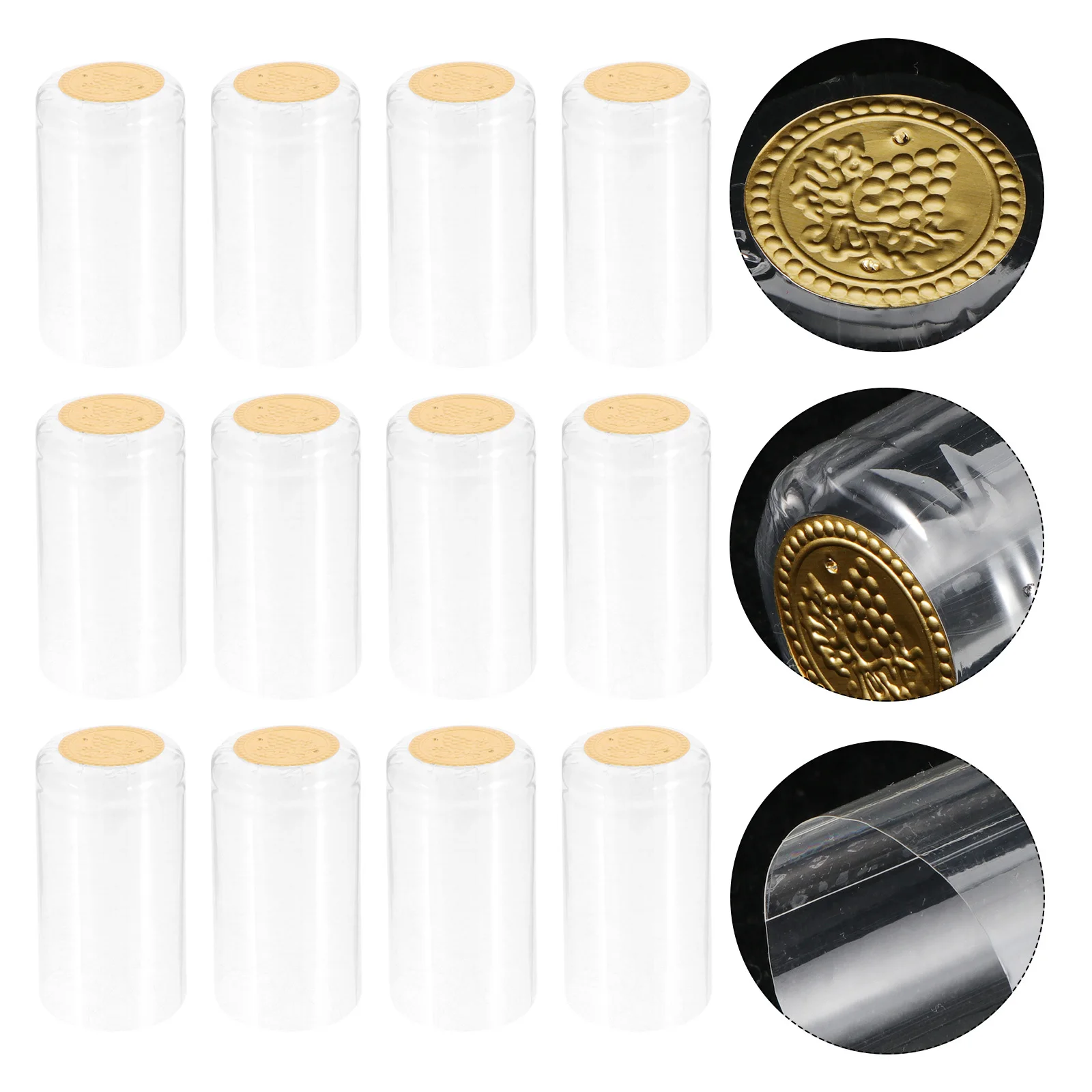 

100 шт., уплотнительные колпачки для бутылок вина, термоусадочные капсулы из ПВХ премиум-класса для бара, украшения домашнего погреба, термоусадочные вершины, аксессуары