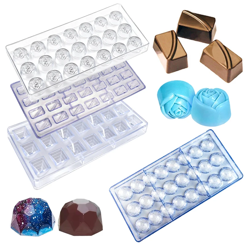 1PC 3D Chocolate Mold Handmade Chocolate Prop Baking Tools for Homemade Party Sweet Treats Various Shape DIY Kitchen Gadgets ZYF