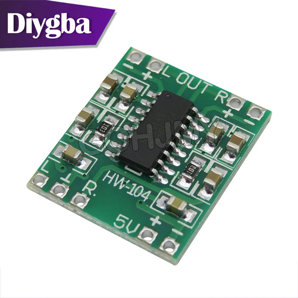 5PCS PAM8403 power amplifier board Class D 2x3w subminiature digital power amplifier board with 2.5-5V USB power supply