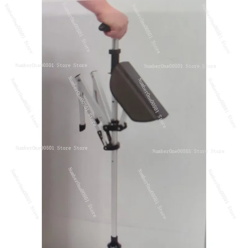 عصا المشي متعددة الوظائف قابلة للطي ومضادة للانزلاق