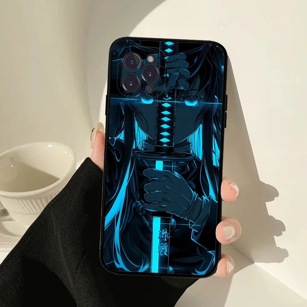 M-Muichiro Tokito Demon Slayer For IPhone 16 15 14 11 12 13 Mini Pro XS Max Cover 6 7 8 Plus X Funda Shell