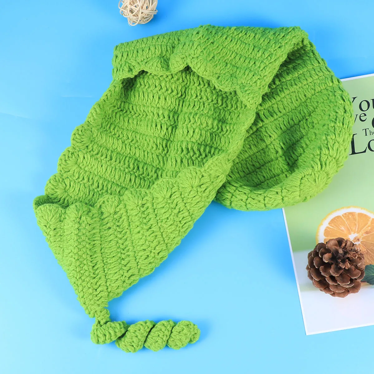 

Newborn Baby Costume Crochet Pod Sleep Bag Hat Set for Photo Props and Soft Comfortable Daily Outfits