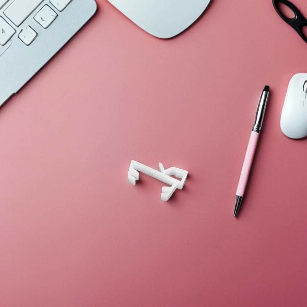 

20pcs White Plastic Valance Clips For Blinds Hidden Holder Retainer Replacement Parts Light Blocking Easy Adjustment