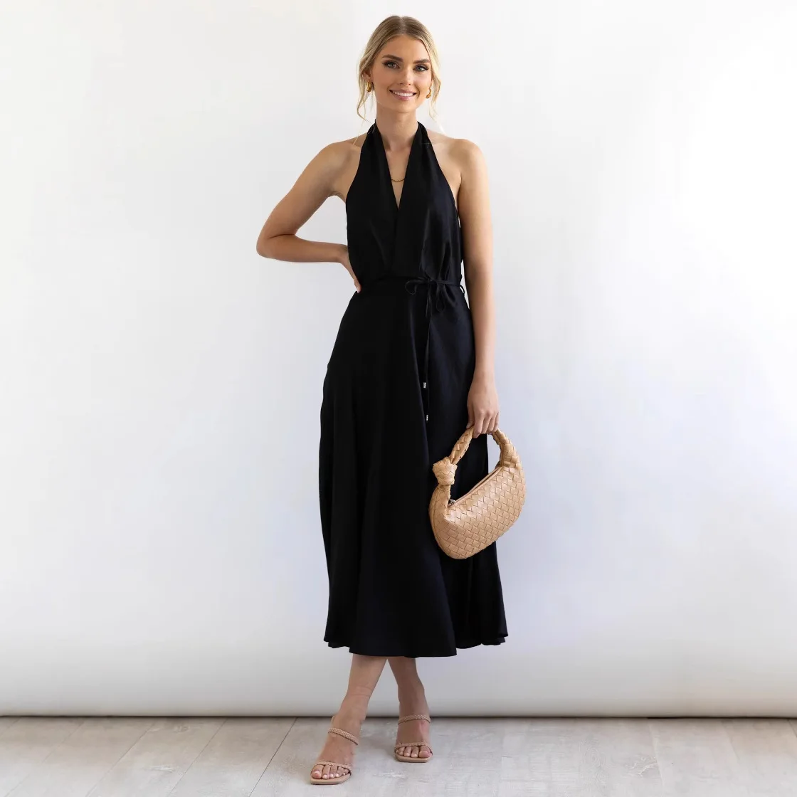 Sexy Backless Hollow Out Summer Dresses Women Sleeveless Bodycon Jumpsuit Playsuit Matching Set Evening Dress