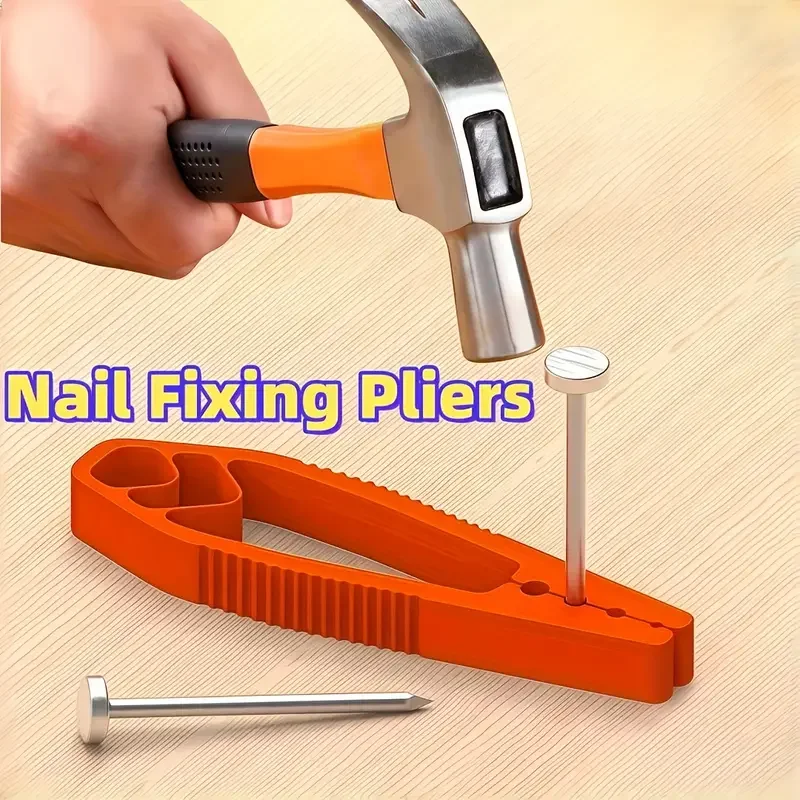 Ferramenta portátil de fixação de unhas de 3 cores-braçadeira para carpintaria para unhas/ornamentos, proteção das mãos e ferramenta pequena de reparo de móveis