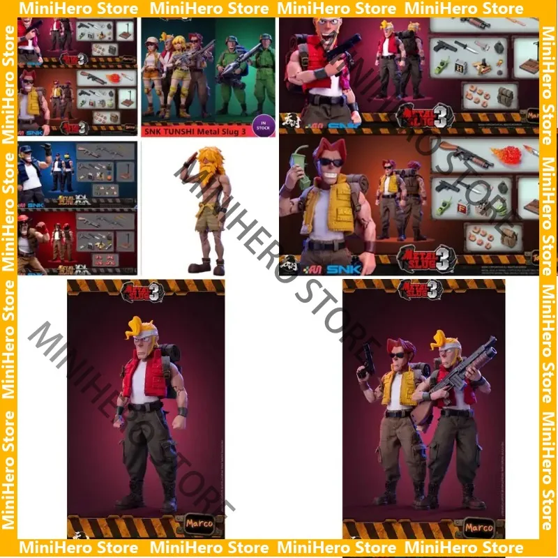 

100% Оригинальная фигурка TUNSHI Studio Metal Slug 3: Марко, Тарма, Ральф Джонс, Ребел Солджер, 1/12, Меха-игрушка