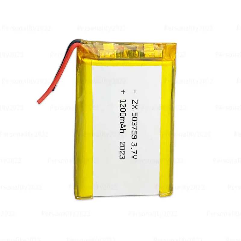 1 -10pcs 503759 Lipo 053759 Li Polymer Battery 1200mAh 3.7V Lithium Batteries for Blue Tooth Headset Audio Stereo PSP POS Cell