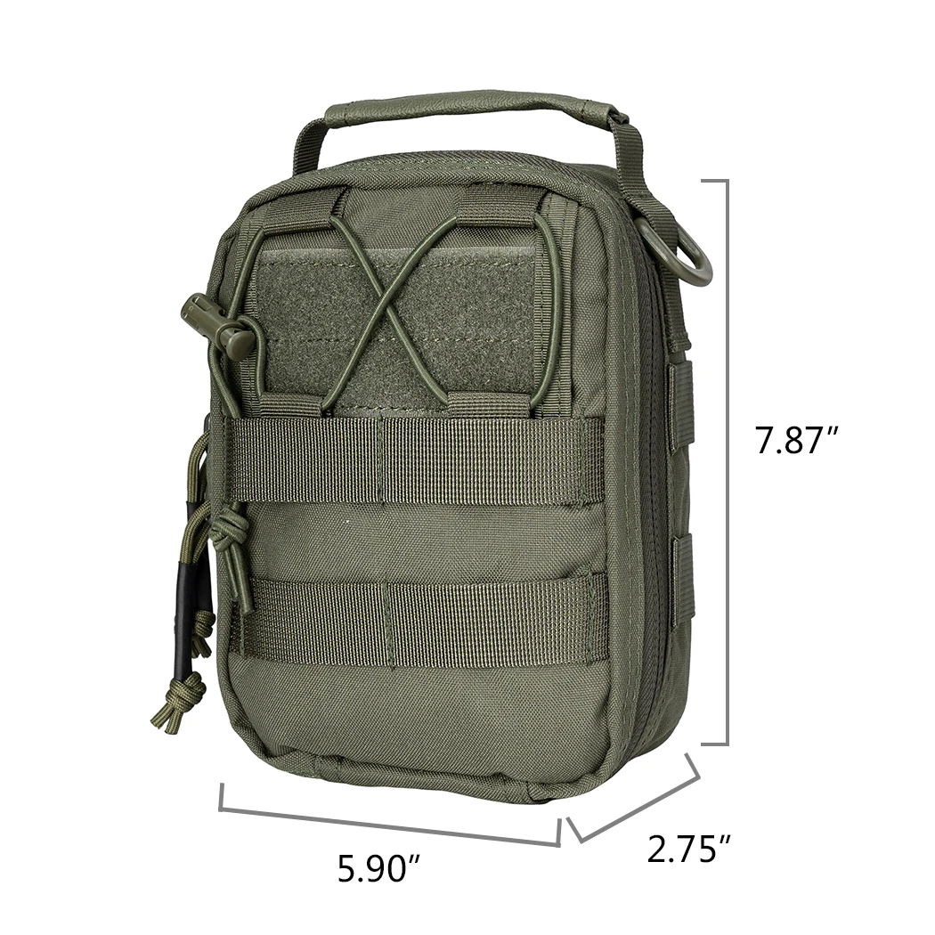 IDOGEAR Bolsa de caça MOLLE Bolsa utilitária EMT de primeiros socorros IFAK Bolsa de primeiros socorros de nylon para caça 3523