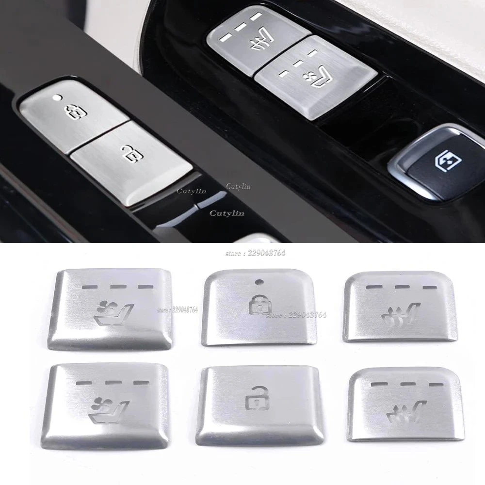 For Kia Carnival KA4 2021 2022 Star Stop Button Car Interior Button Aluminum Alloy Covering Protective Decoration cover Stickers