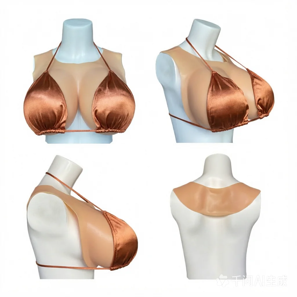 Realistic Silicone Breast Forms for Transgender And Crossdressers with Nipple Areola Plump Soft Shake Effect Huge Boobs