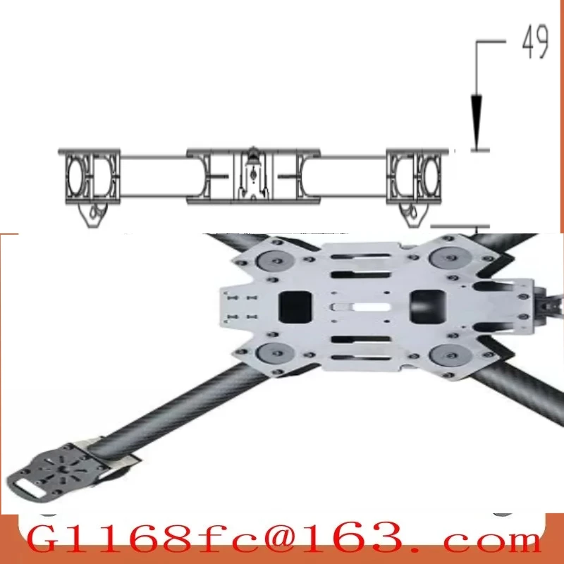 HTX Quadcopter 4-11/13/14/15 Inch Carbon Fiber Drone Rack FPV for Long Endurance and Heavy Load Crossing