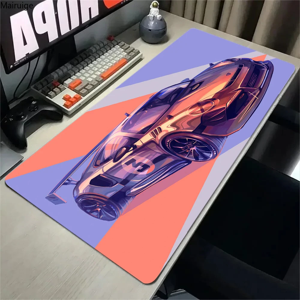 new racing Sports car Mousepad Gaming Computer Accessories Keyboard Pad Large Rubber Anti-wrinkle Non-slip Pc Cabinet Desk Mat