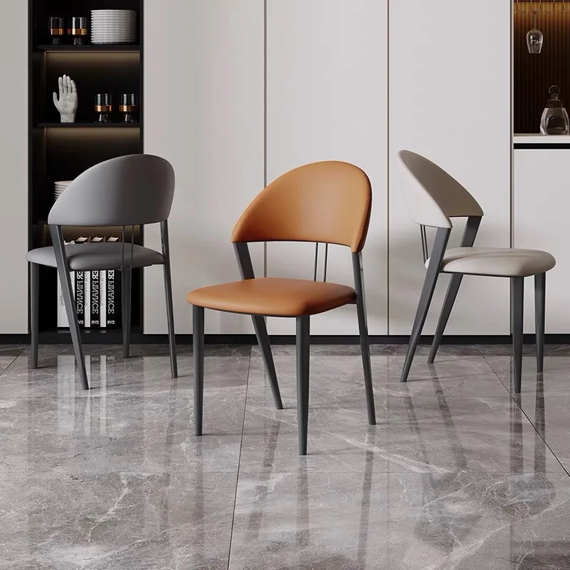 كراسي طعام بسيطة من الشمال مصنوعة من جلد البولي يوريثان للمطاعم والمشروبات وكراسي تناول الطعام المتقدمة للاسترخاء أثاث منزلي Sillas Lscy