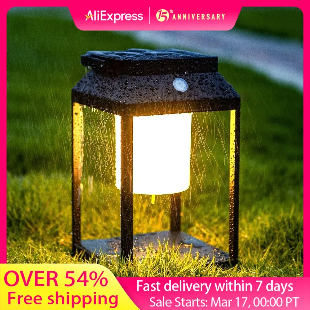 LED Portable Rechargeable Solar Table Lamp Nightstand Lamp IP44 Waterproof Cordless Touch Control USB Solar 2 in 1 Hand Light