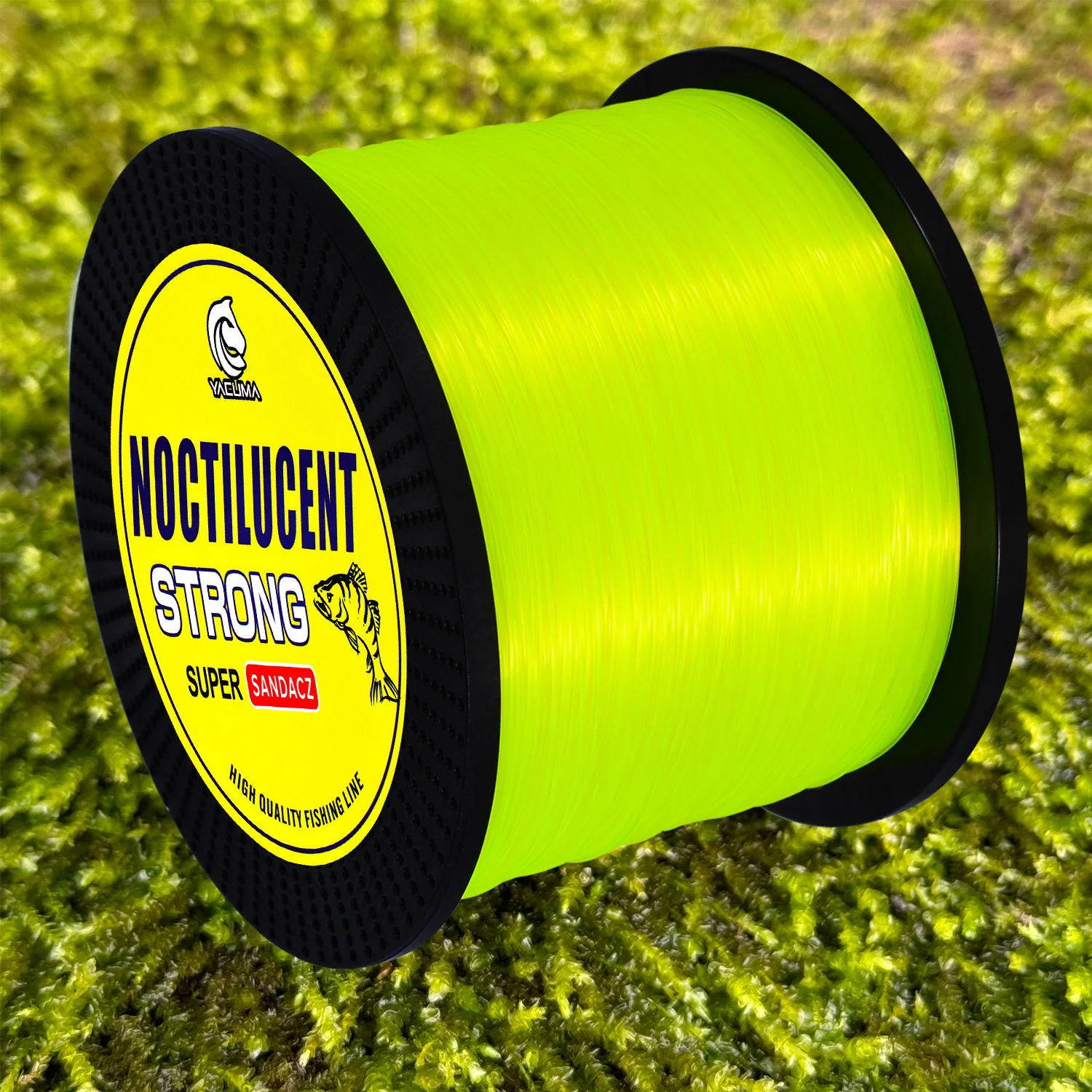 YACUMA 1000M-1093YDS Fluoreszierend Gelbe Monofilament Angelschnur Nachtleuchtende Starke Nylon-Vorfachschnur Karpfenangel-Ausrüstung – Detail 4
