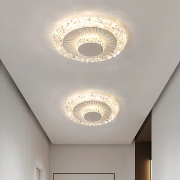 YICOLAI 모던 천장 조명, 럭셔리 원형, 따뜻한 침실, 거실, LED 복도, 발코니, 크리스탈 천장 램프, 조명 장식 Best5 YICOLAI 모던 천장 조명, 럭셔리 원형, 따뜻한 침실, 거실, LED 복도, 발코니, 크리스탈 천장 램프, 조명 장식 Best5