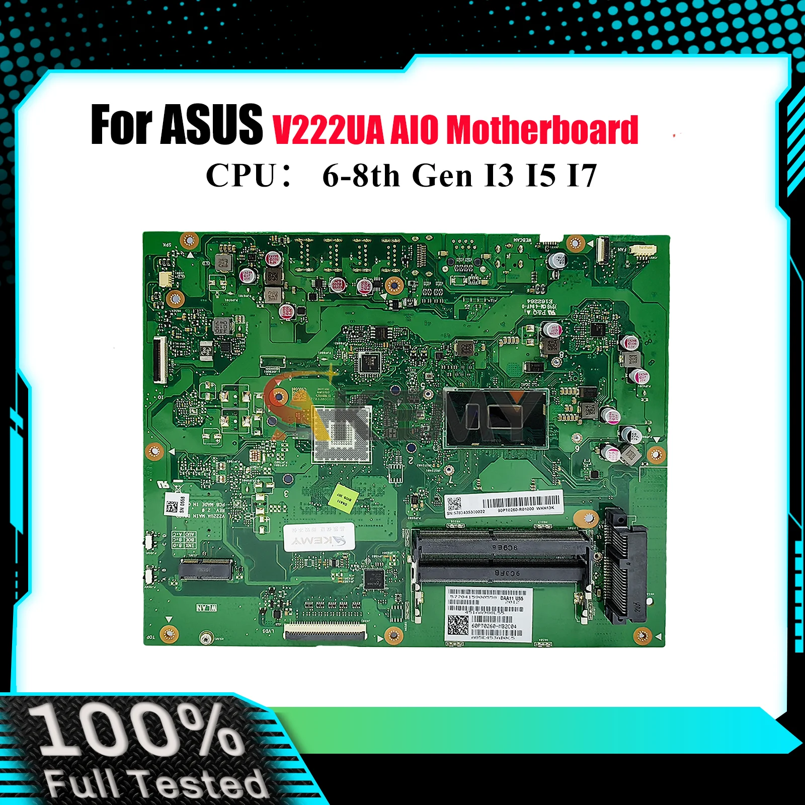 

V222UA Motherboard For ASUS Vivo AiO V222U V222UA Mainboard With I3 I5 I7 CPU 100% tests OK fast shipping High quality