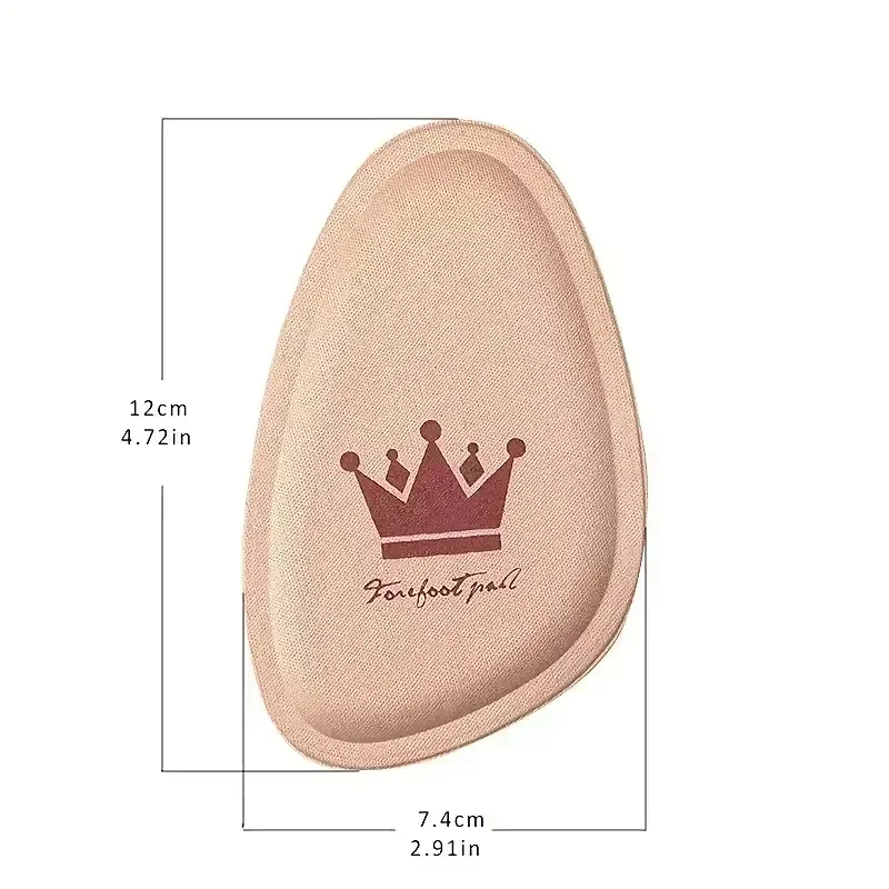 1/2pairs Vrouwen Voorvoet Pad Hoge Hakken antislip Pijnbestrijding Insert Halve Inlegzolen Ademend Zweetabsorberende Voet Pads voor Schoenen