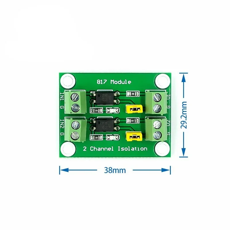 PC817 2 4 8 Channel Optocoupler Isolation Board Voltage Converter Adapter Module 3.6-30V Driver Photoelectric Isolated Module