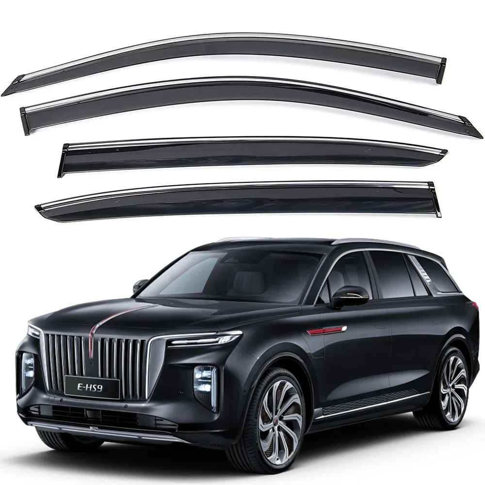 Voor Hongqi E-HS9 EHS9 2021 2022 2023 Side Zijwindschermen Deflector Rain Guards Vent Shield Schaduw Rook Regendicht Auto Accessoires