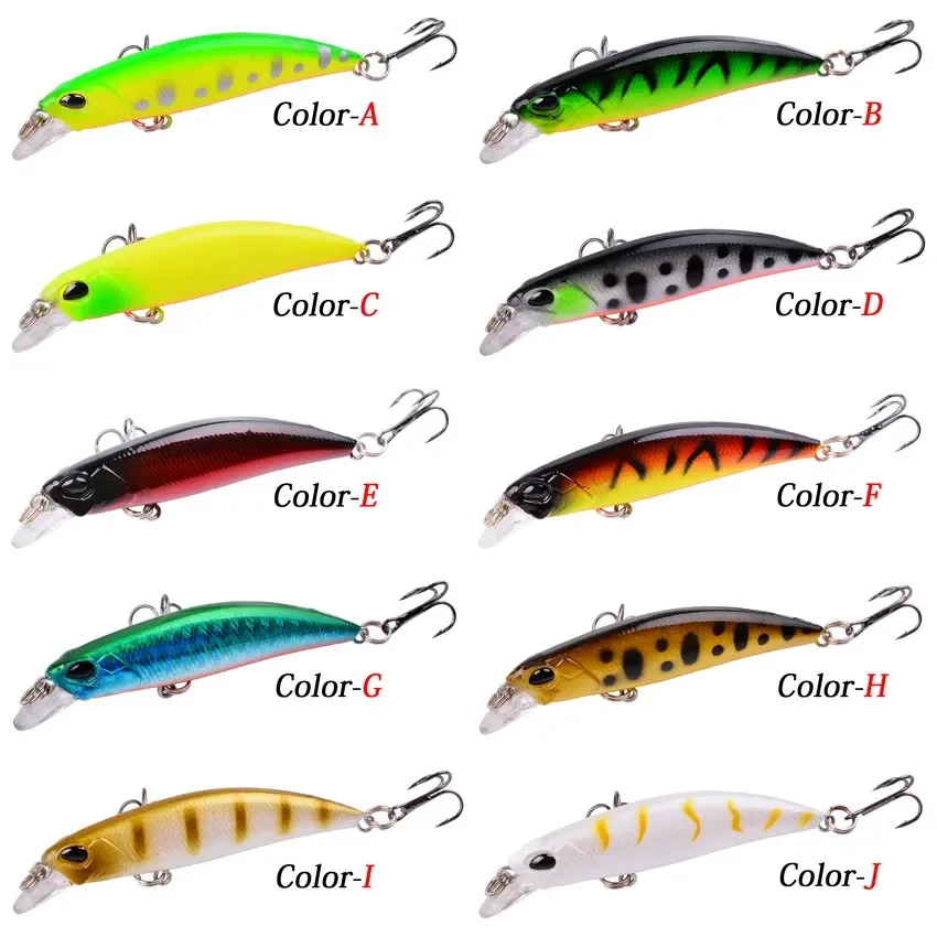 1Pcs Minnow Fishing Lures 6.8cm 4g Crankbait Wobbler Perch Laser Artificial Hard Bait Pike Carp Bass Floating Swimbait Pesca