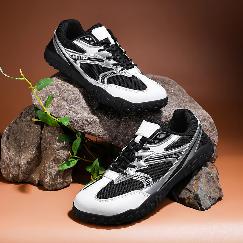Couple Large Size Mesh Trainers Spring Summer, Non-slip Durable Outdoor Hiking Trend All-match Casual Sneakers