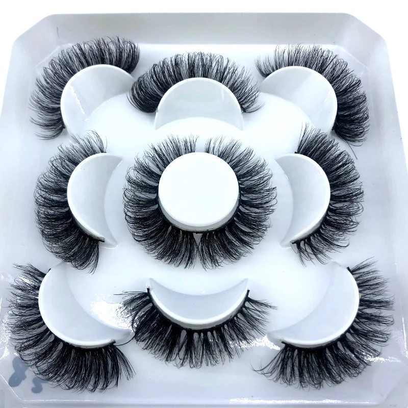 New 5 pairs 8-25mm natural 3D false eyelashes fake lashes makeup kit Mink Lashes extension mink eyelashes maquiagem eyelashes - view 4