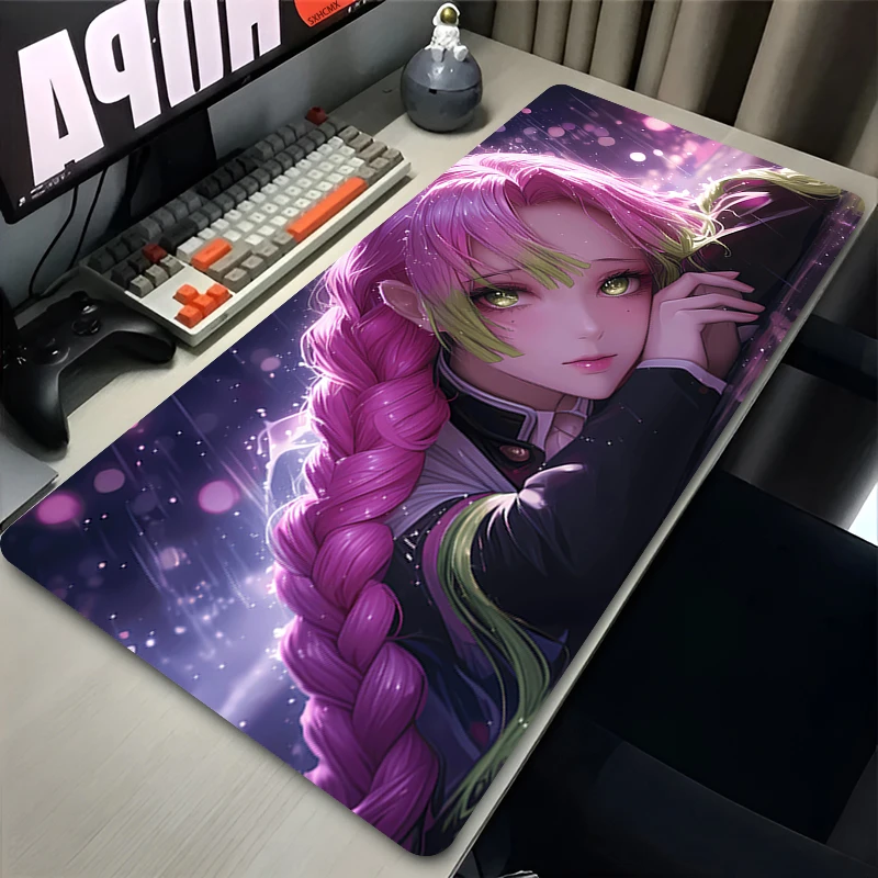 Mauspad, rutschfeste Gummi-Mauspads, Game-Player-Computer-Mauspads, Laptop-Tischmatte, D-Demon Slayer Kanroji Mitsuri Mousepad