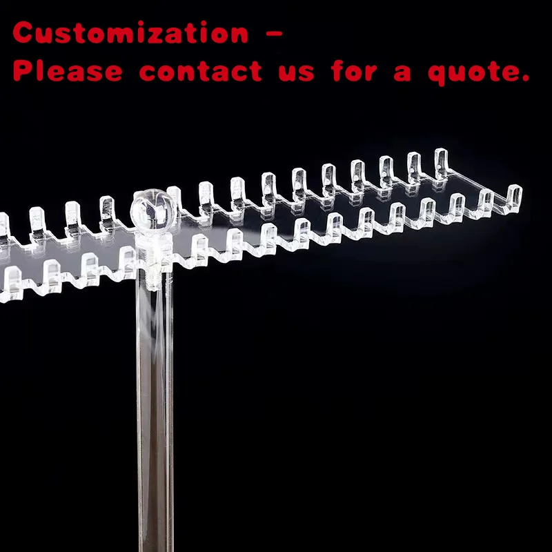 

custom.Acrylic Customizable 2-Tier Jewelry Display Holder Tower Stand Bangles Bracelets Rings Earrings