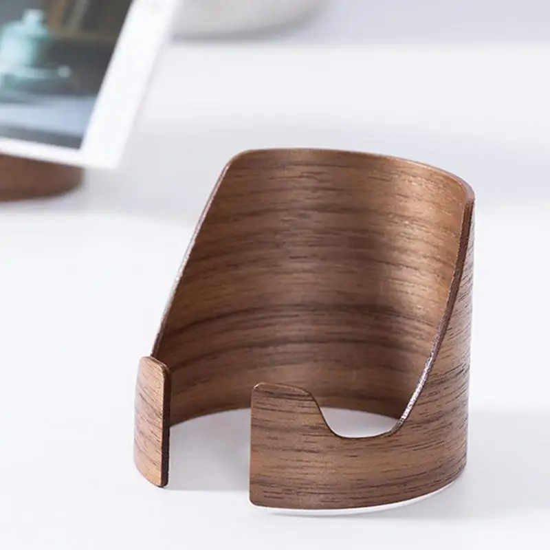 New Simple Universal Portable Wood Cell Phone Racks cylindrical Desk Stand Holder for Mobile Phone Tablet PC Home Accessories