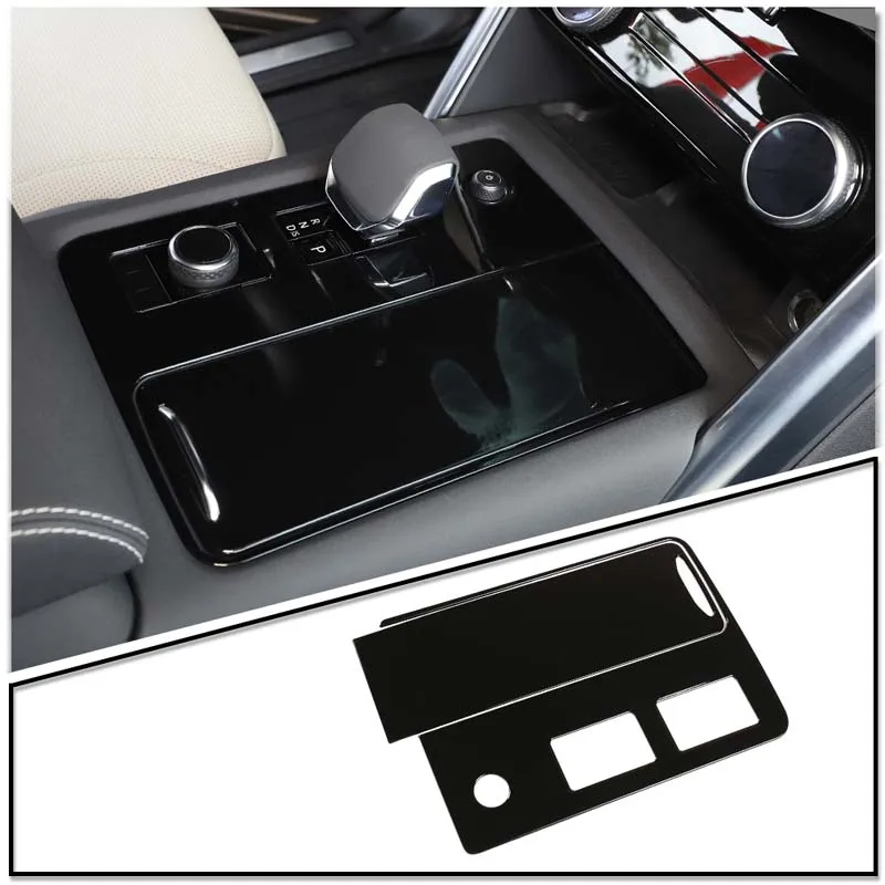 

ABS Carbon Fiber Car Center Console Gear Shift Panel Cover Trim Sticker For Land Rover Discovery 5 2021+ Interior Accessories