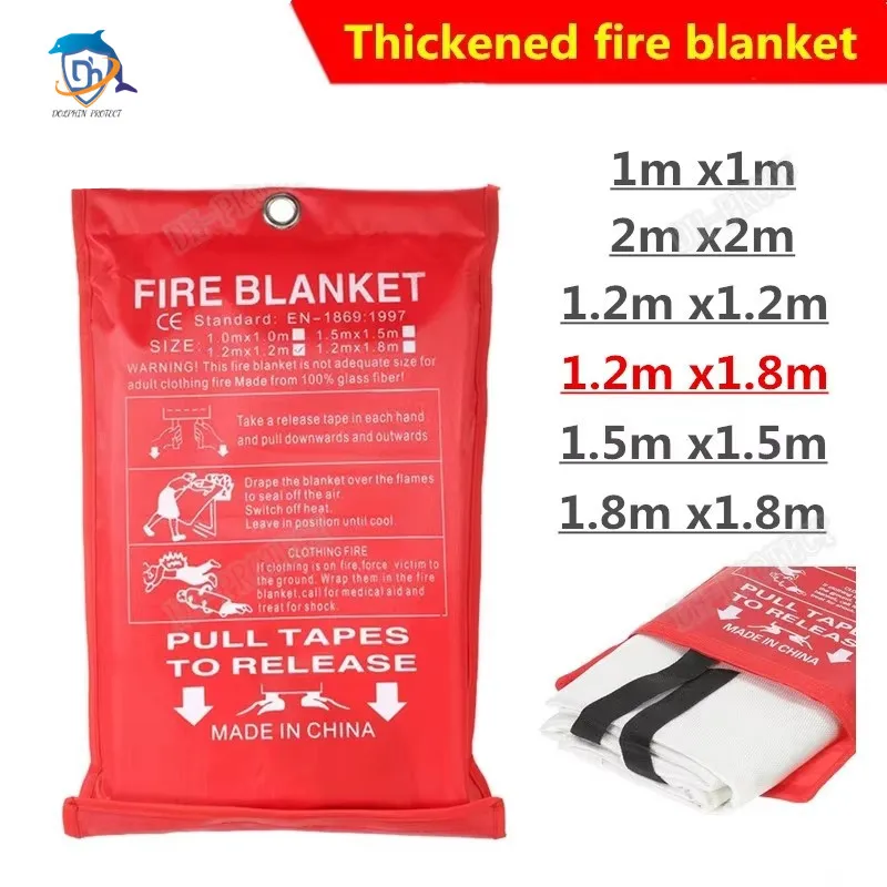 Emergency Fire Blanket Fire Blanket, Fire Fighting Equipment for Escape, Fire Fighting Equipment, Outdoor Fire Fighting