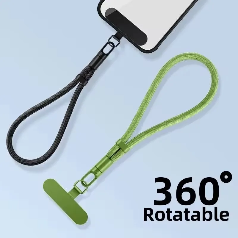 360 Degree Rotatable Phone Wrist Straps Adjustable Short Phone Lanyard with Tether Tab for IPhone Samsung Hanging Cord Clip