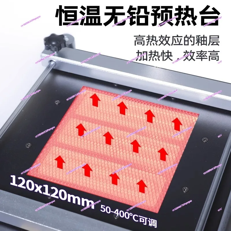 

Lead-Free Anti-Static Preheating Station – BGA Rework Soldering & Desoldering Hot Plate with Constant Temperature