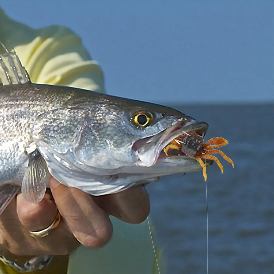 Señuelos de Pesca de silicona suave, cebo Artificial de simulación 3d para pulpo, Wobblers, aparejos de pesca, Swimbait de invierno, accesorios de