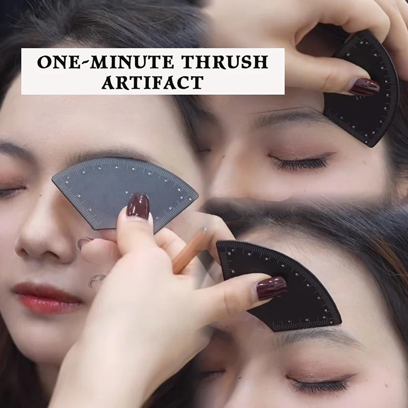 3 قطعة سبائك الألومنيوم رسم سريع الحاجب تصميم حاكم Microblading رسم الخرائط أداة تشكيل تجميل دائم رسم دليل حاكم